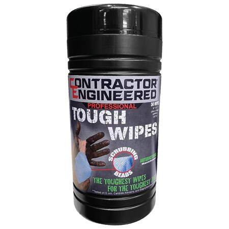 Ce Tools. Antibacterial Tough Wipes with Scrubbing CET110